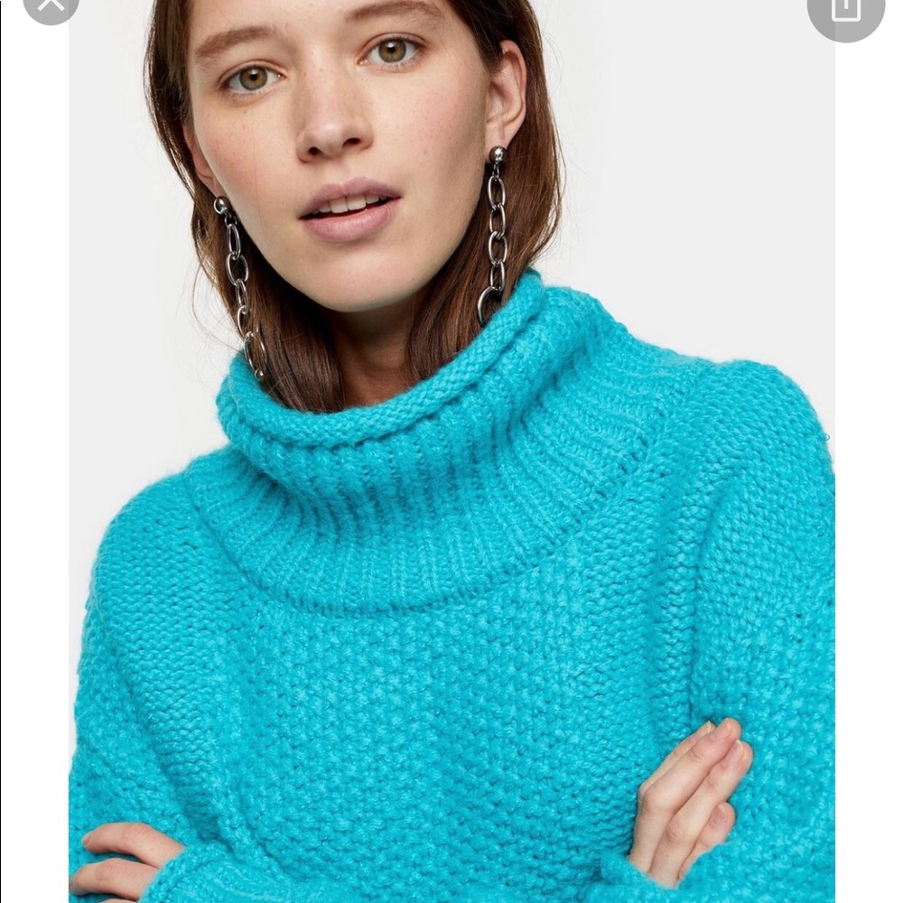 TOPSHOP BLUE SWEATER - Picture 2 of 8